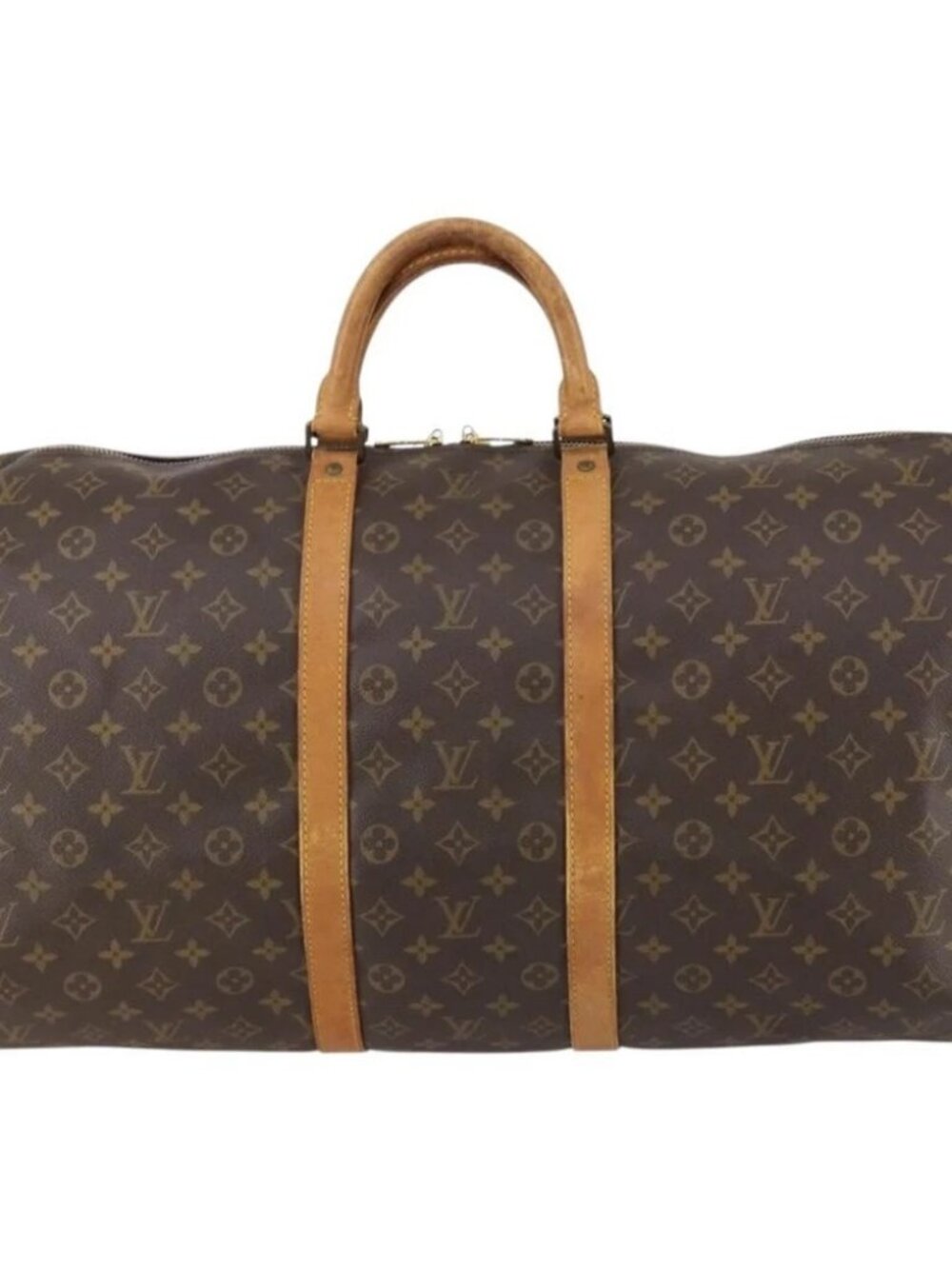LOUIS VUITTON Monogram Keepall 55 Boston Bag M41424 LV Auth 147845 - Picture 7 of 15